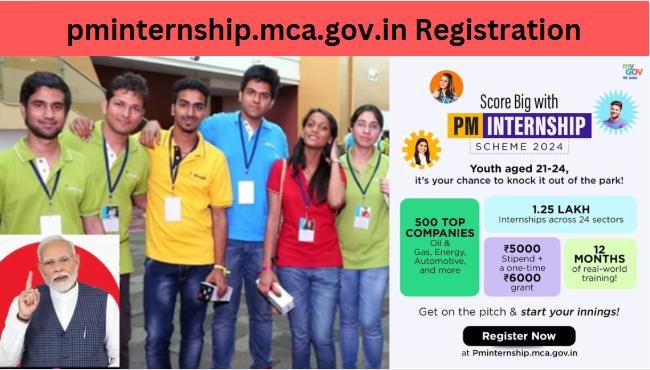 pminternship.mca.gov.in Registration